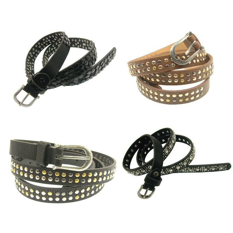 Designer Belt Brands Fashion Wholesale Market Women Lady PU